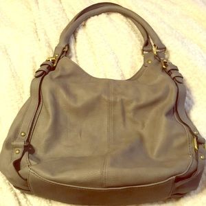 Merona grey faux leather bag